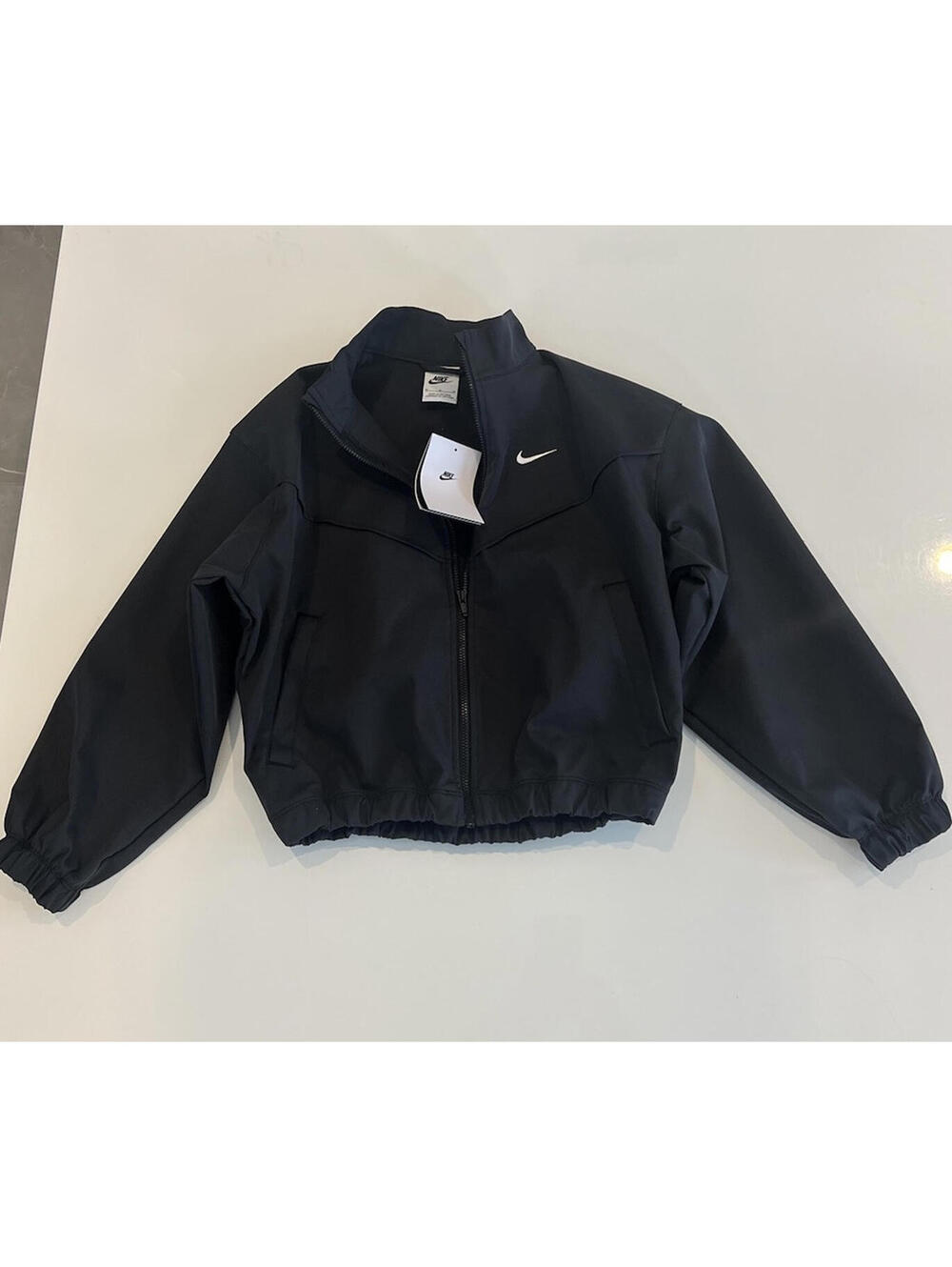 $60 Nike sportswear Girls Oversized Lightweight Black Jacket Size Medium FZ5557 - Picture 3 of 7